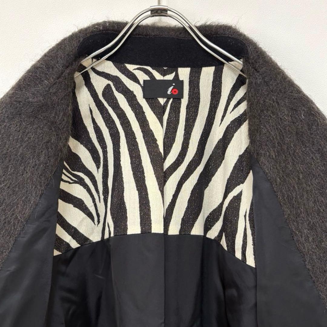 H.P.FRANCE / io アルパカ モヘア シャギー チェスターコート 2