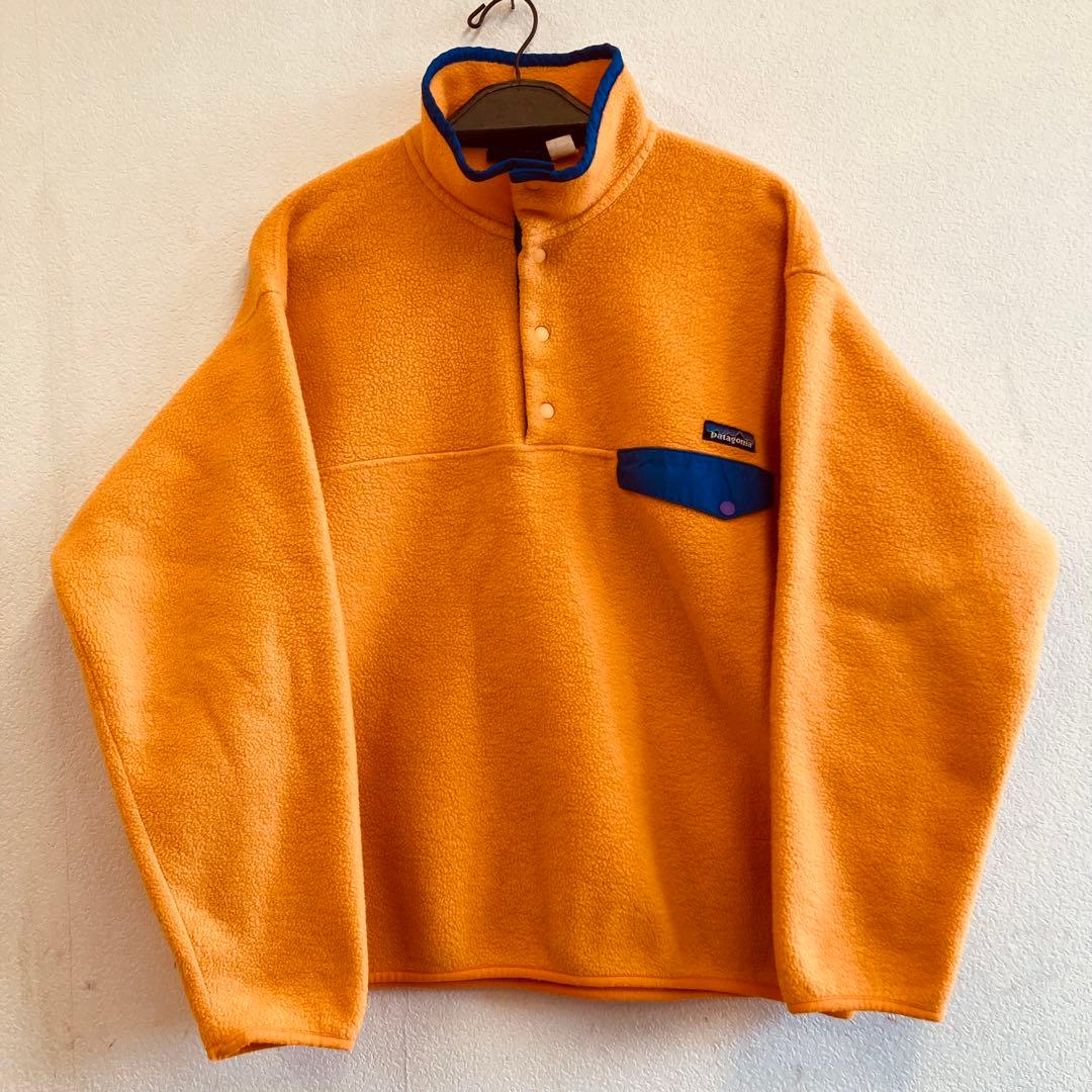 90sパタゴニアシンチラスナップTマンゴーオレンジL patagonia - メルカリ