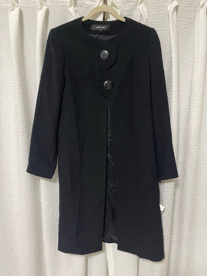 タグ付東京ソワールpierre cardinブラックフォーマル ロングジャケット