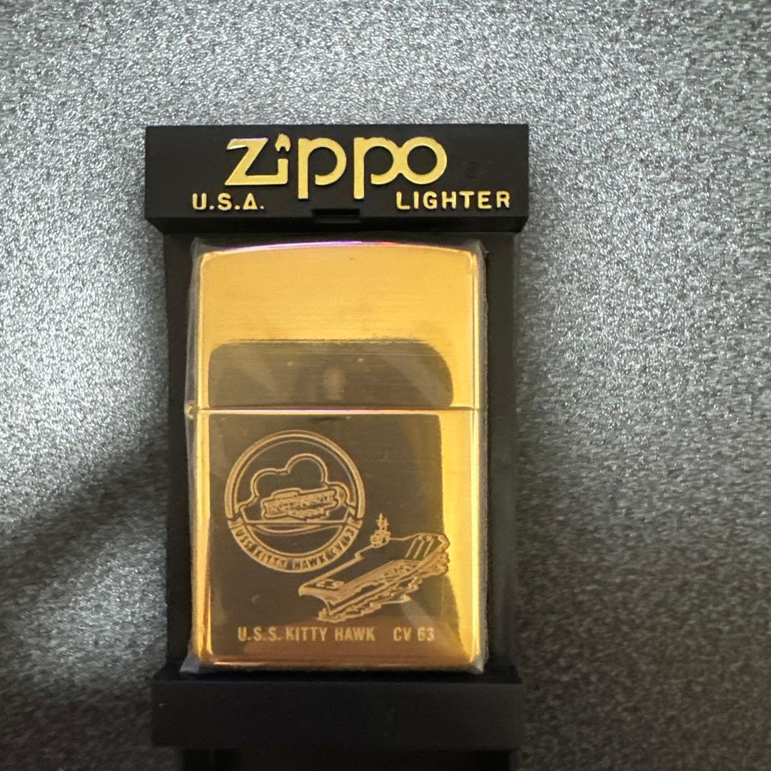 その他 USS KITTY HAWK CV-63 Zippo Zippo 1973 Lighter, USS Kitty Hawk Navy Aircraft Carrier, Officer