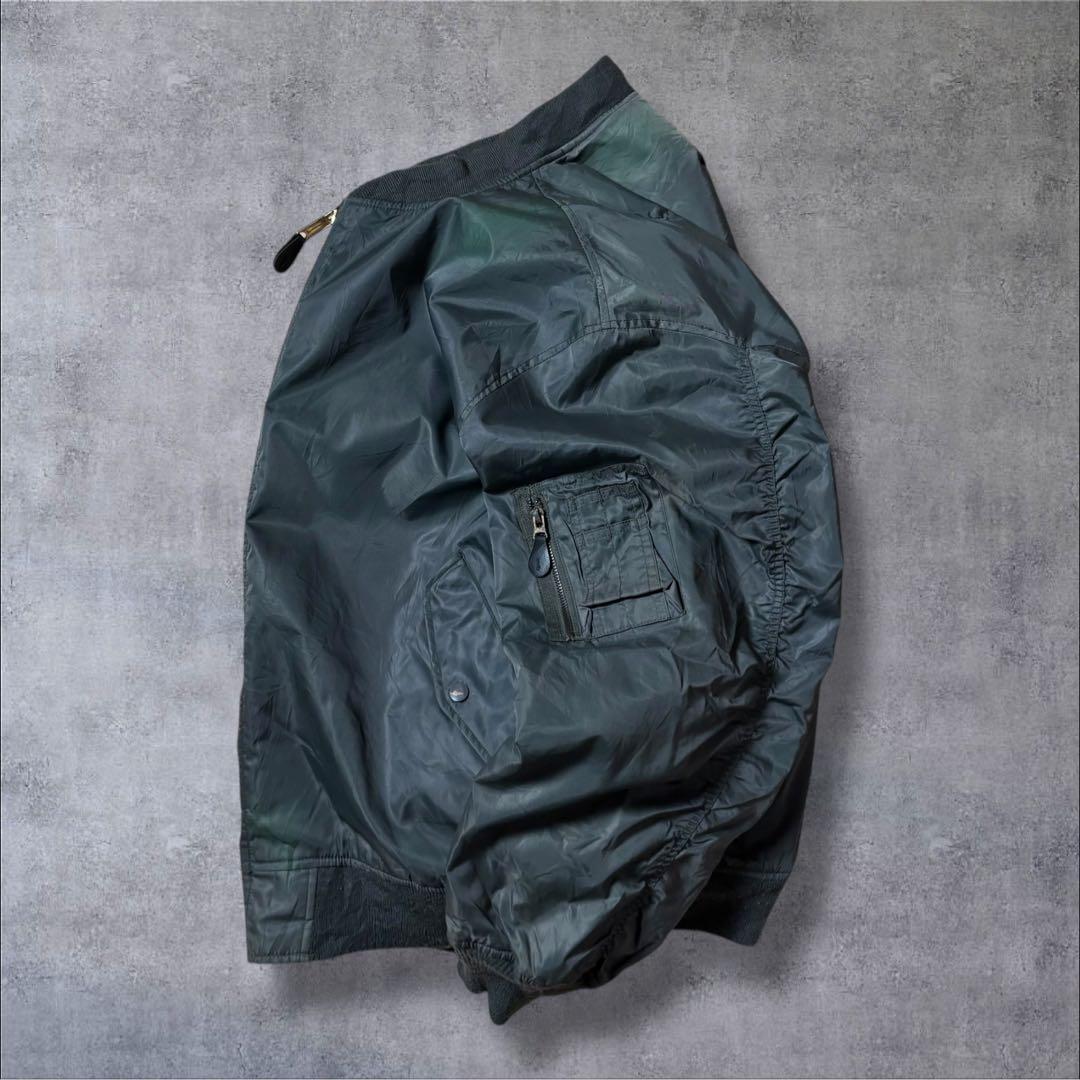 90s USAF MA-1フライトジャケットミリタリー北朝鮮製短丈古着