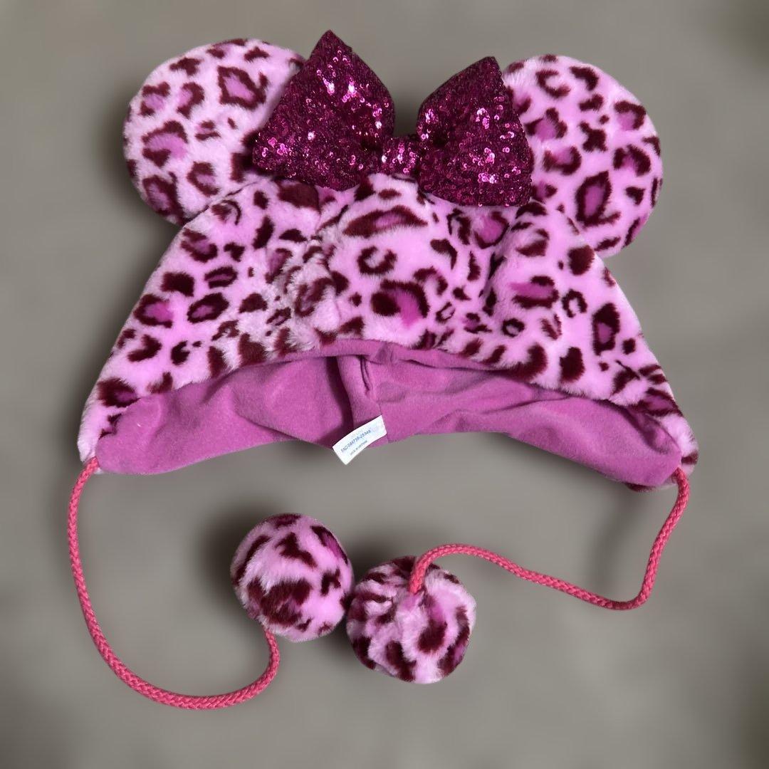即日発送】ピンク ヒョウ柄 ファンキャップ ミニー ディズニー - メルカリ