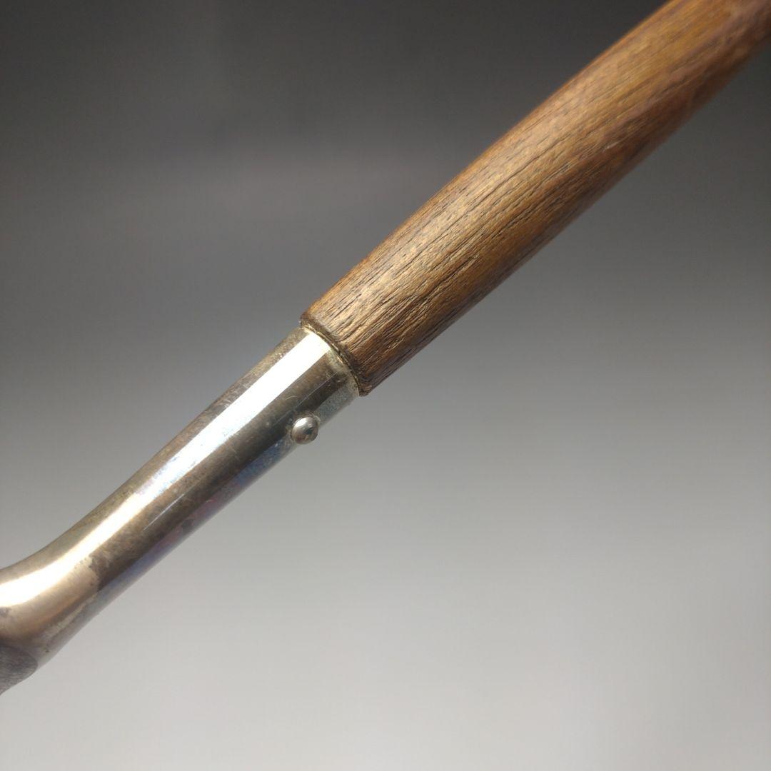 イ61 南鐐灰匙『金谷浄雲作』『淡々斎好 南鐐梅象嵌炉用灰匙』銀製