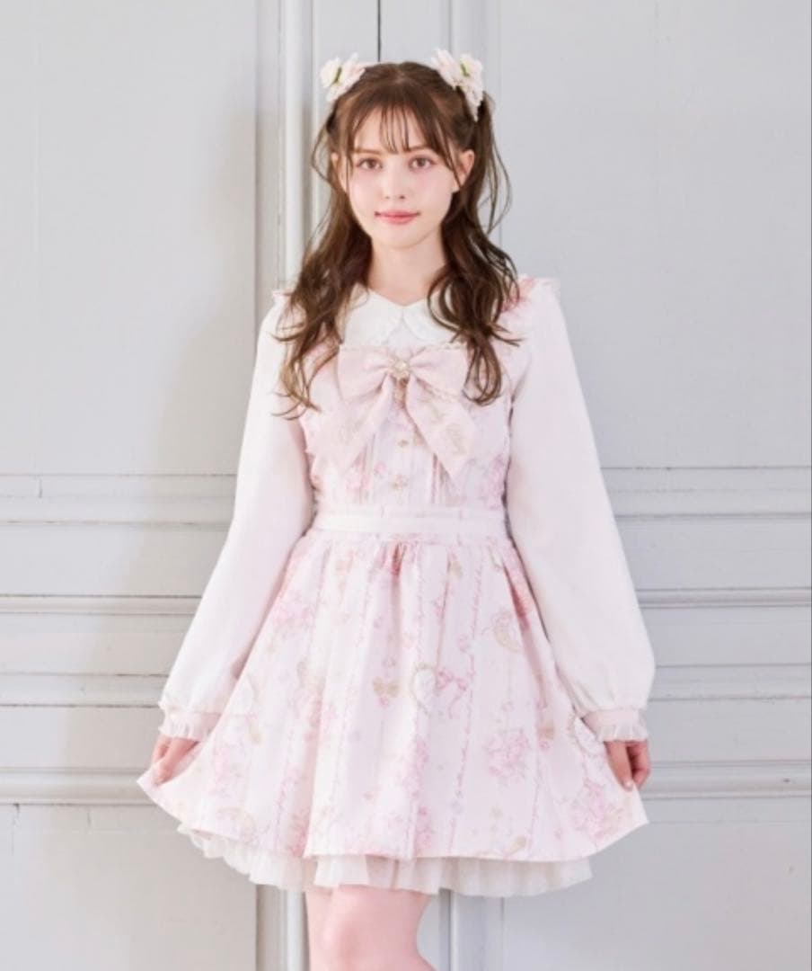 リズリサ ジュエリー柄 ワンピース ピンク LIZLISA リズリサ ジュエリー柄ワンピース ピンク Mサイズ｜Yahoo