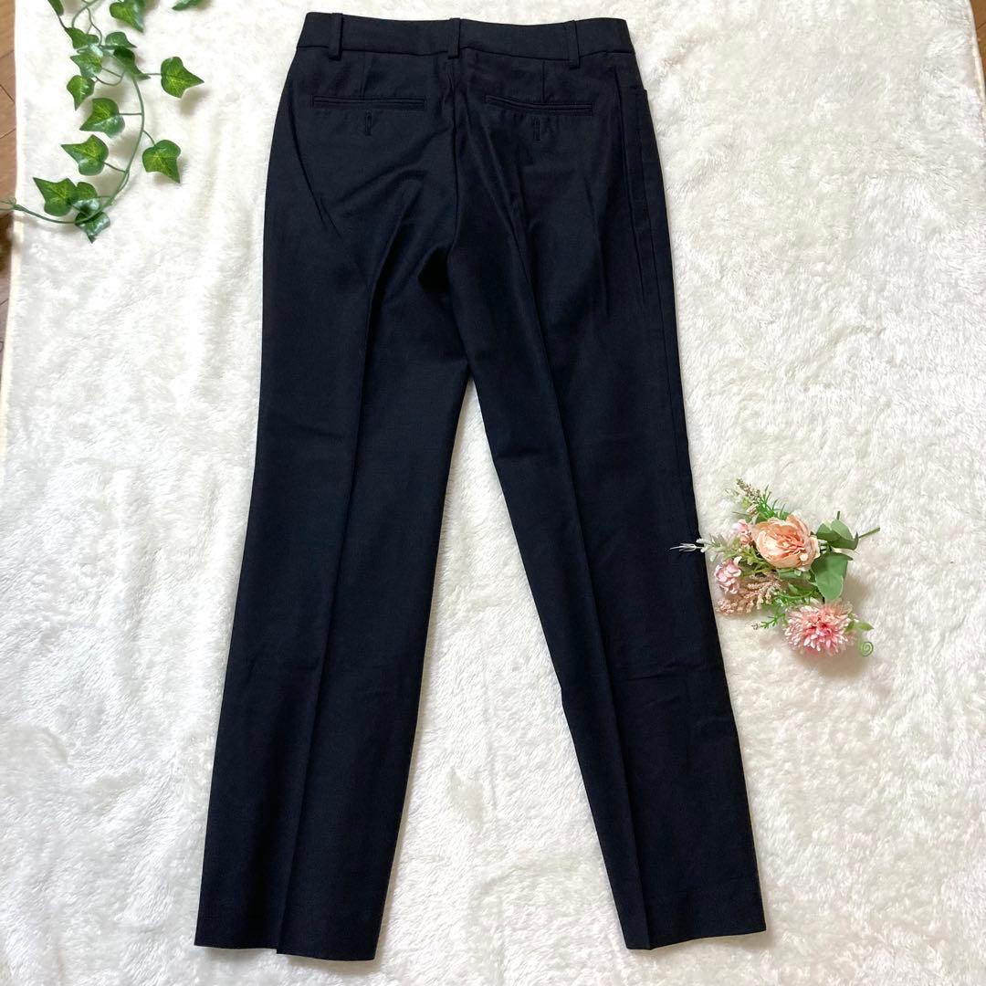 美品】23区 高級生地 BAHARIYE ストレートパンツ ブラック サイズ32