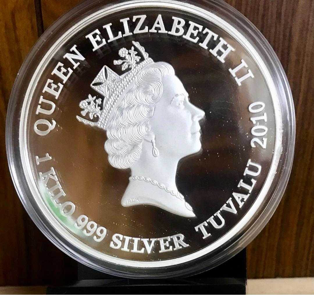 限定500枚】葛飾北斎 誕生250周年記念 1キロ銀貨 - メルカリ