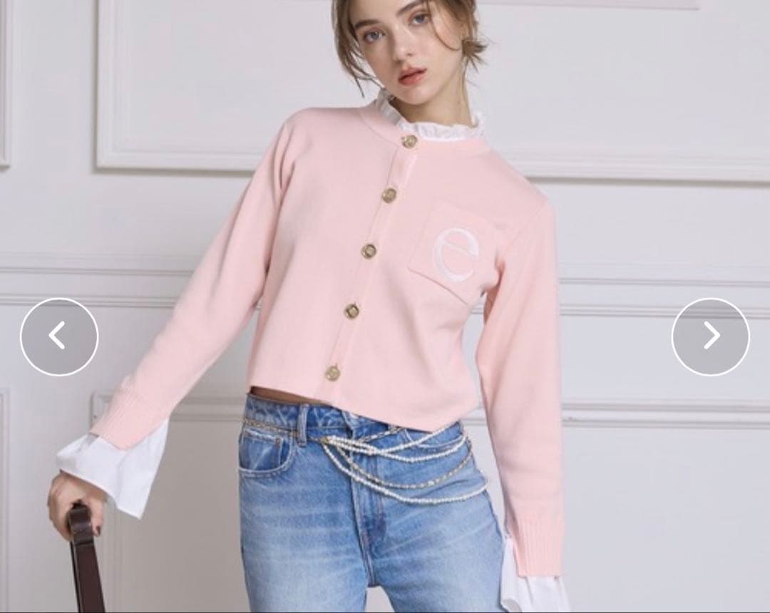 eimy istoire Attached collar ニットジャケット - メルカリ