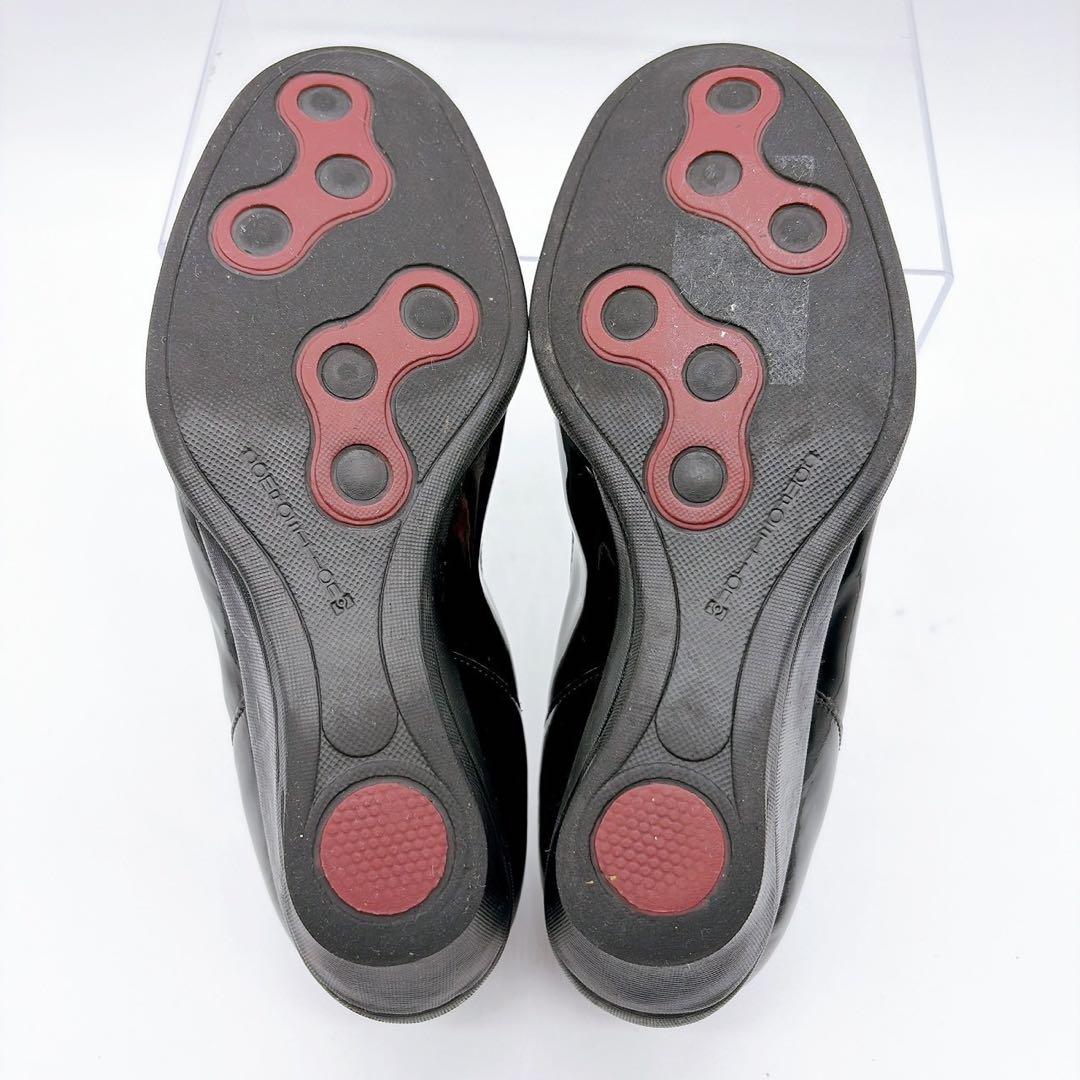 美品】composition9 23.5 リボンビジューパンプス エナメル 黒 - メルカリ