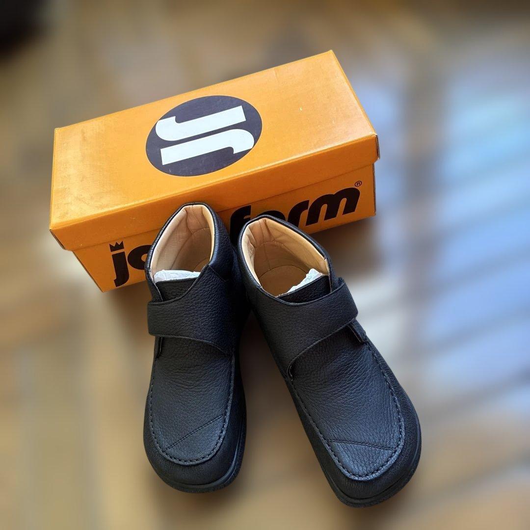 ヤコフォームショートブーツ24センチ黒 ヤコフォーム 裏ボア レザーブーツ ブラック 黒 24cm コンフォート