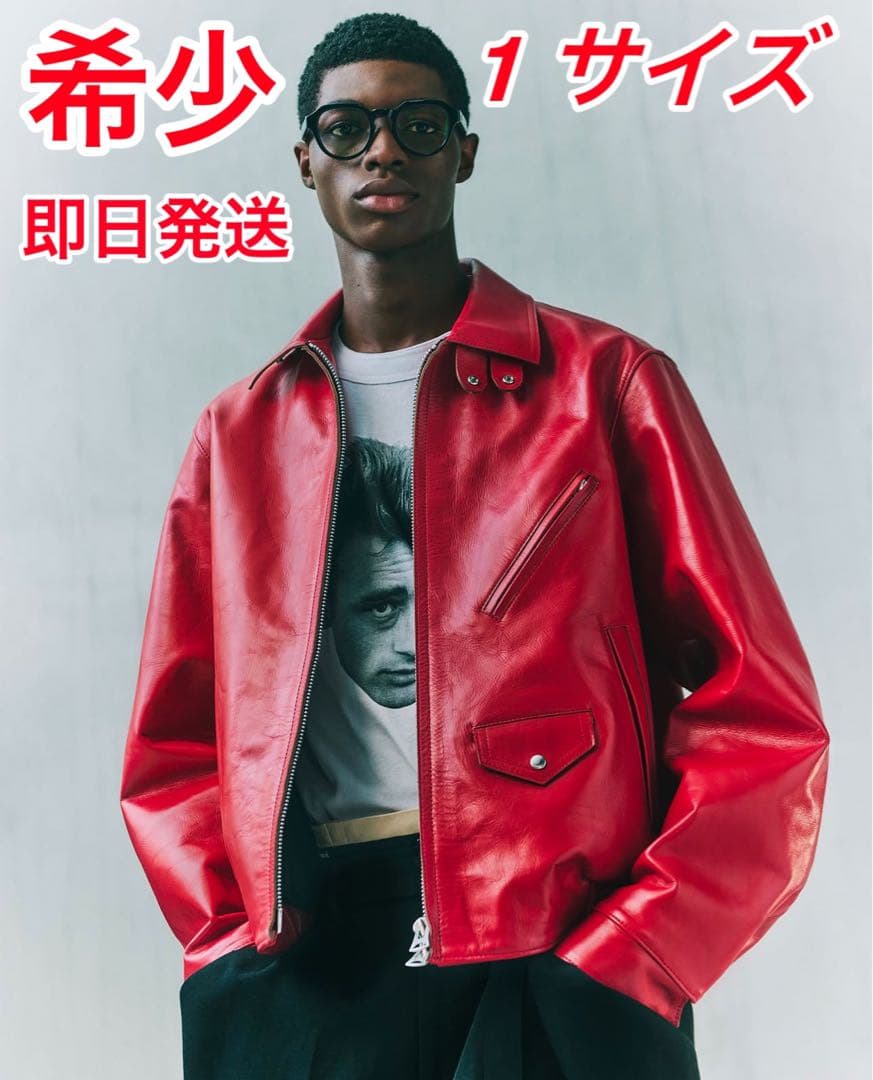 sacai 25ss レザージャケット - メルカリ