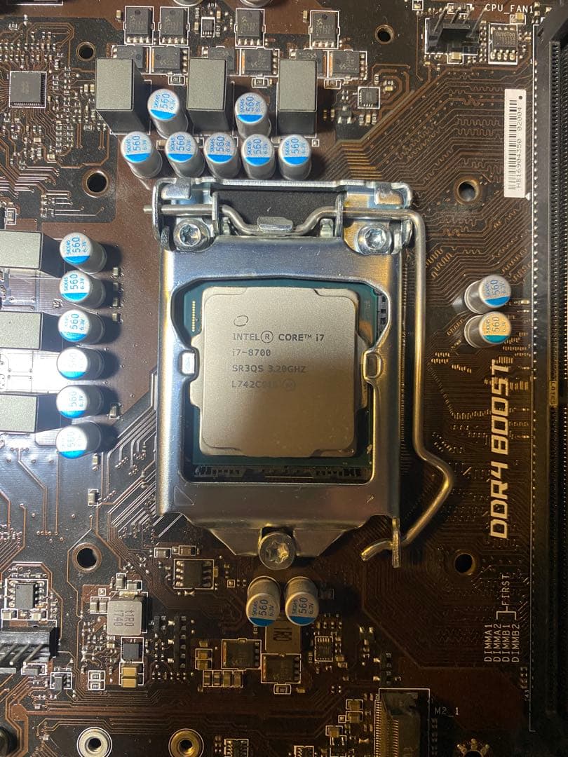 動作確認済】Intel Core i7-8700 マザーボードセット - メルカリ