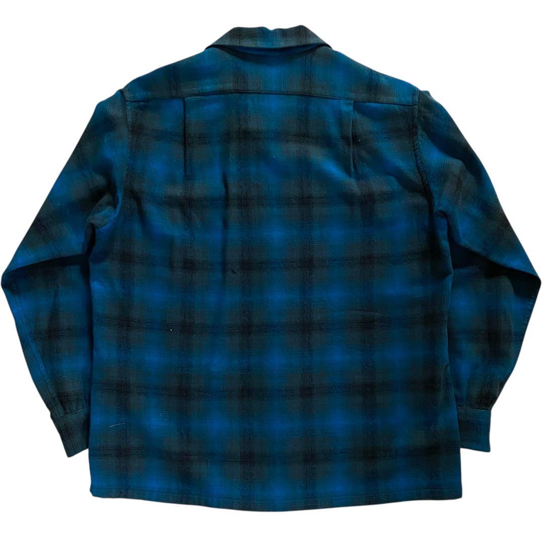 PENDLETON 50s シャドーチェック M ボードシャツ オンブレ - メルカリ