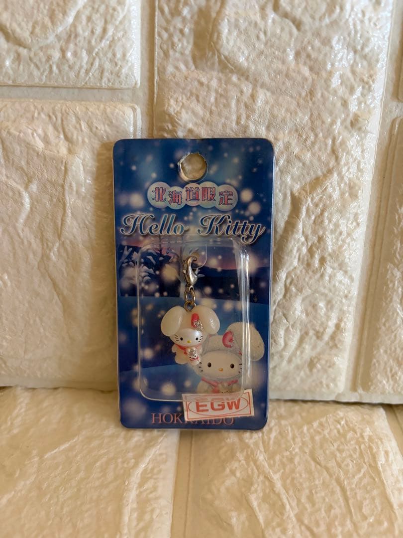 希少 ご当地キティ【北海道限定】4点セット 雪うさぎ 根付 ファスナー