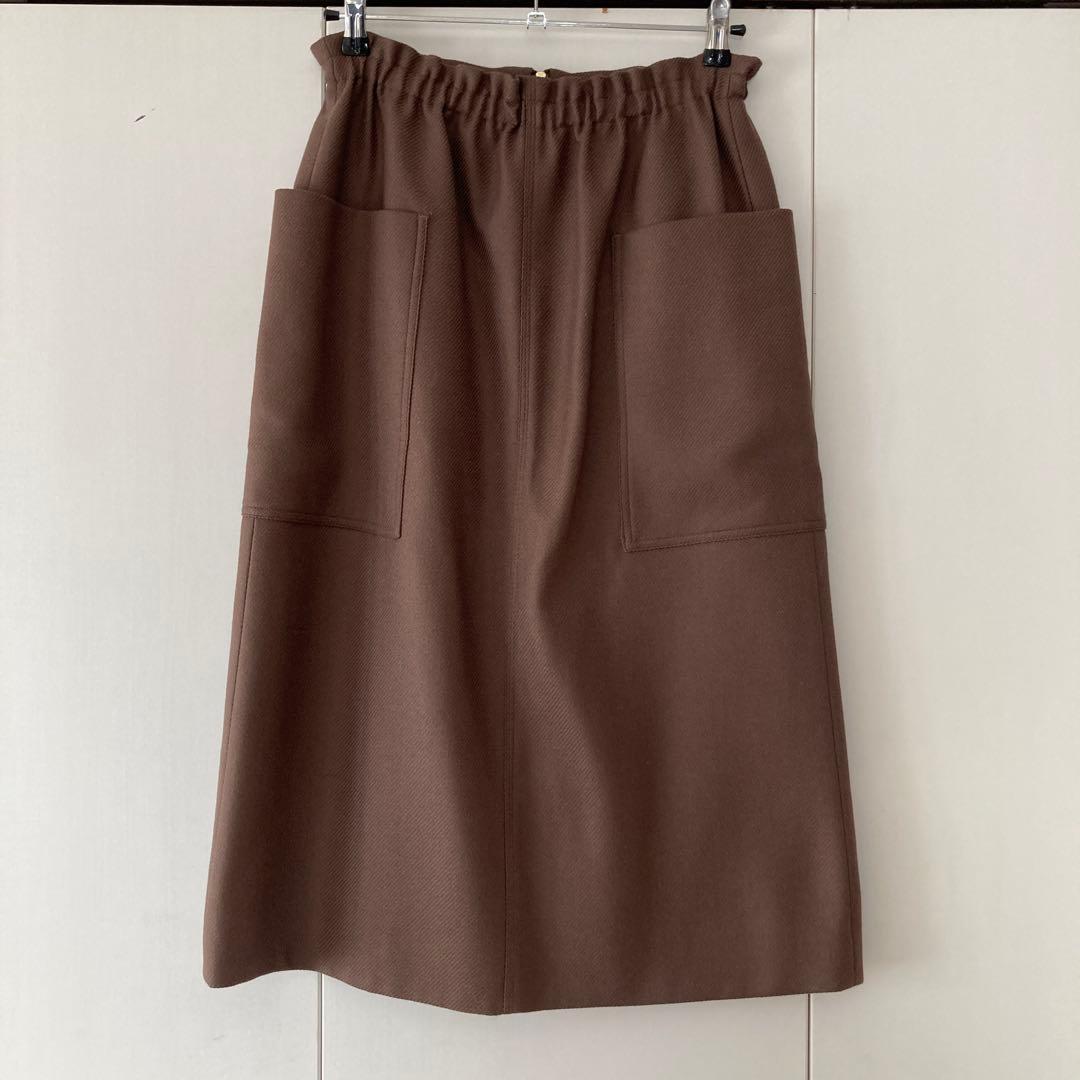 drawer スカート ブラウン　サイズ38 タックタイトスカート(ブラウン) - seventen