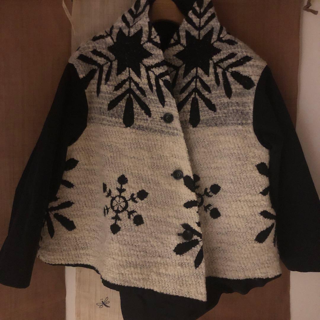 センソユニコ慈雨ノーカラーアシンメトリージャケット OSMOSIS（オズモーシス） ジャケット ノーカラージャケット ノーカラー