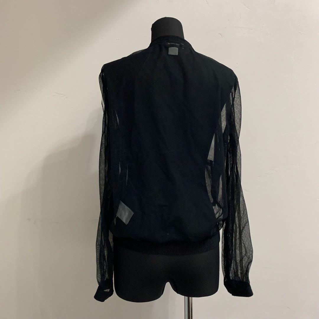 水原希子 adidas アディダス シアー トラックジャケット 黒 M - メルカリ