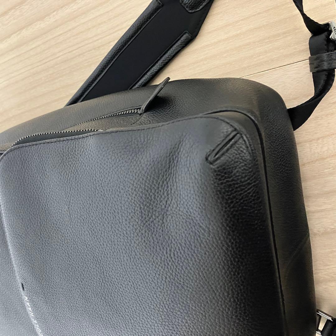 訳あり】コールハーン マシュー バックパック 本革 A4/PC収納 黒