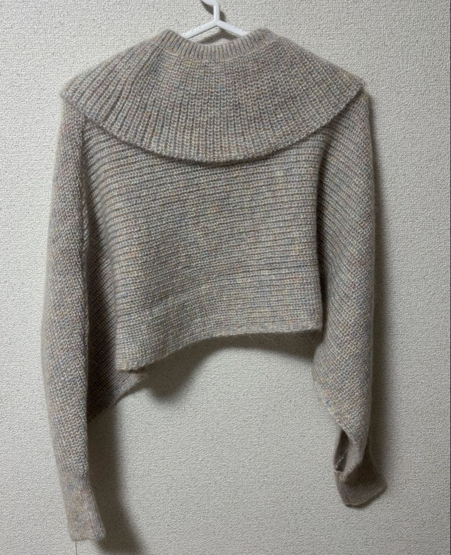 新品】ラメミックス キッドモヘア スリーブマフラージレ - メルカリ