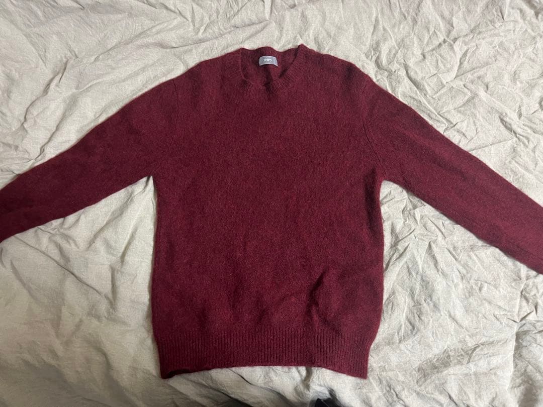 SHIPS ヤク100% クルーネック　ニット　Lサイズ SHIPS（シップス） セーター ニット SHIPS:「手洗い可能」TEXBRID(R