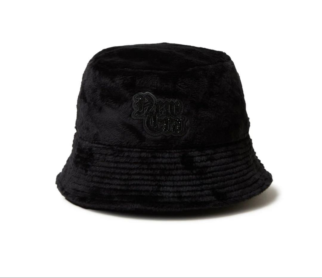 バケットセーラーブリム Micro Fur Rhinestone 新品タグ付 バケット01 セーラーブリム Micro Fur Rhinestone ブラック