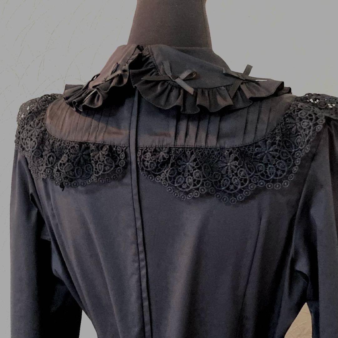 アンドロミオ ロリータ ワンピース 黒 ゴスロリ 長袖 膝丈 - メルカリ