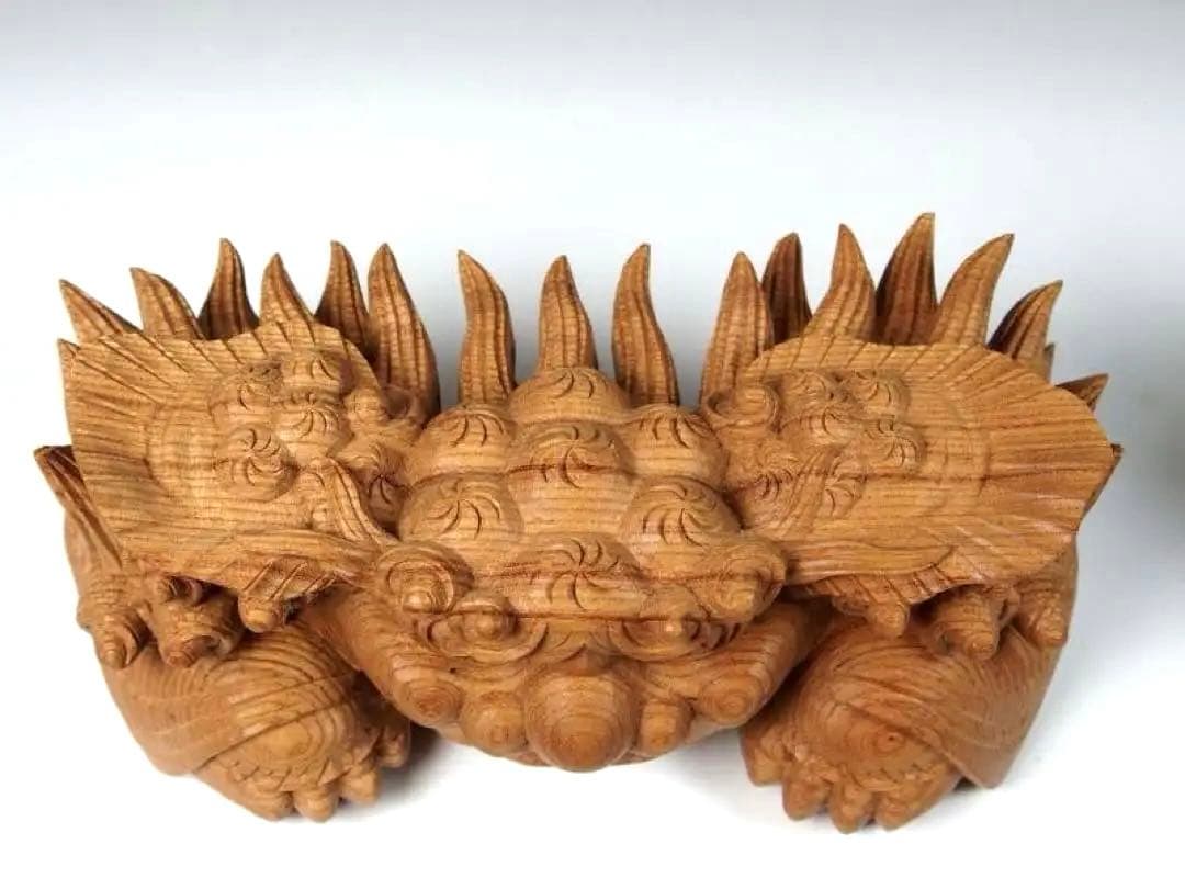 木彫 獅噛】2個セット 獅子噛み 鬼板 だんじり 地車 曳山 山車 祭り