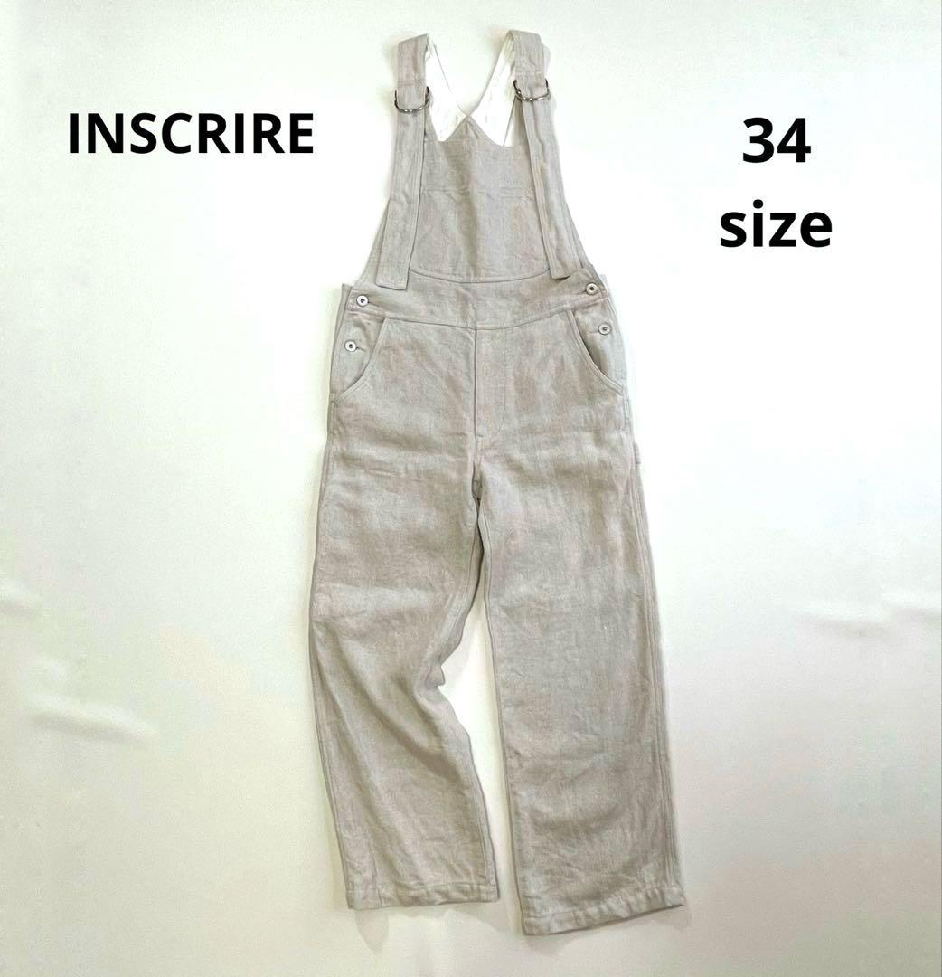 6289◆【美品】アンスクリア　オーバーオール　リネン　サロペット　2022年 サロペット オーバーオール 「CLASSY.6月号掲載/洗える」リネン