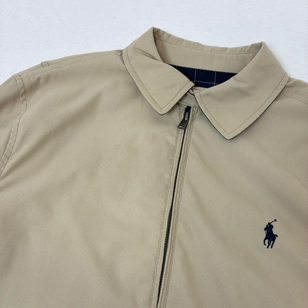 ポロラルフローレン スウィングトップ ベージュ ポニー刺繍 総裏地 S