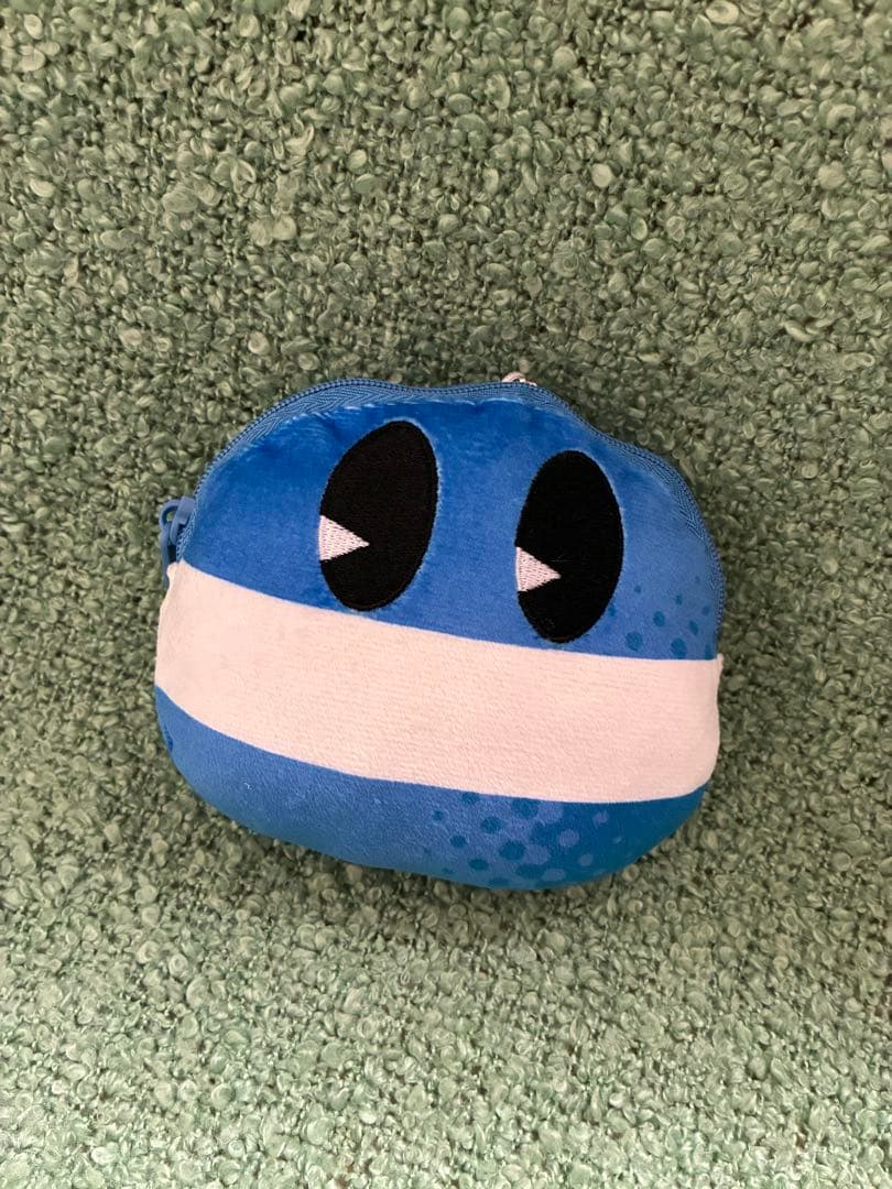 pop'n music ポップンミュージック ぬいぐるみパスケース 青ポップ君