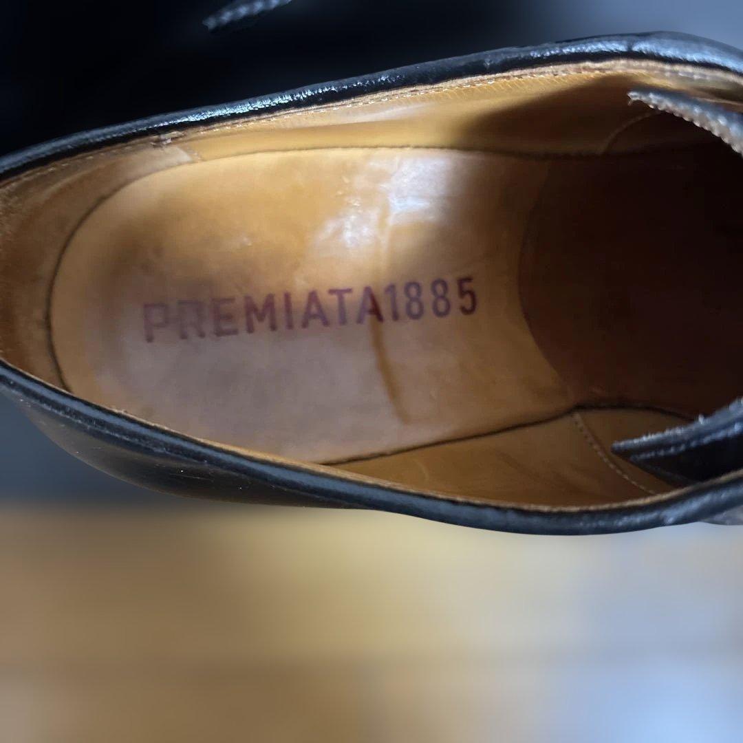 タイムセール PREMIATA 1885 黒レザーシューズ ポストマン - メルカリ