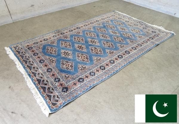 展示品■パキスタン製■ウール■絨毯■手織り■ラグ■カーペット■伝統■幾何学模様■ 楽天市場】軽くて畳める手織りラグ パキスタン絨毯 玄関マット
