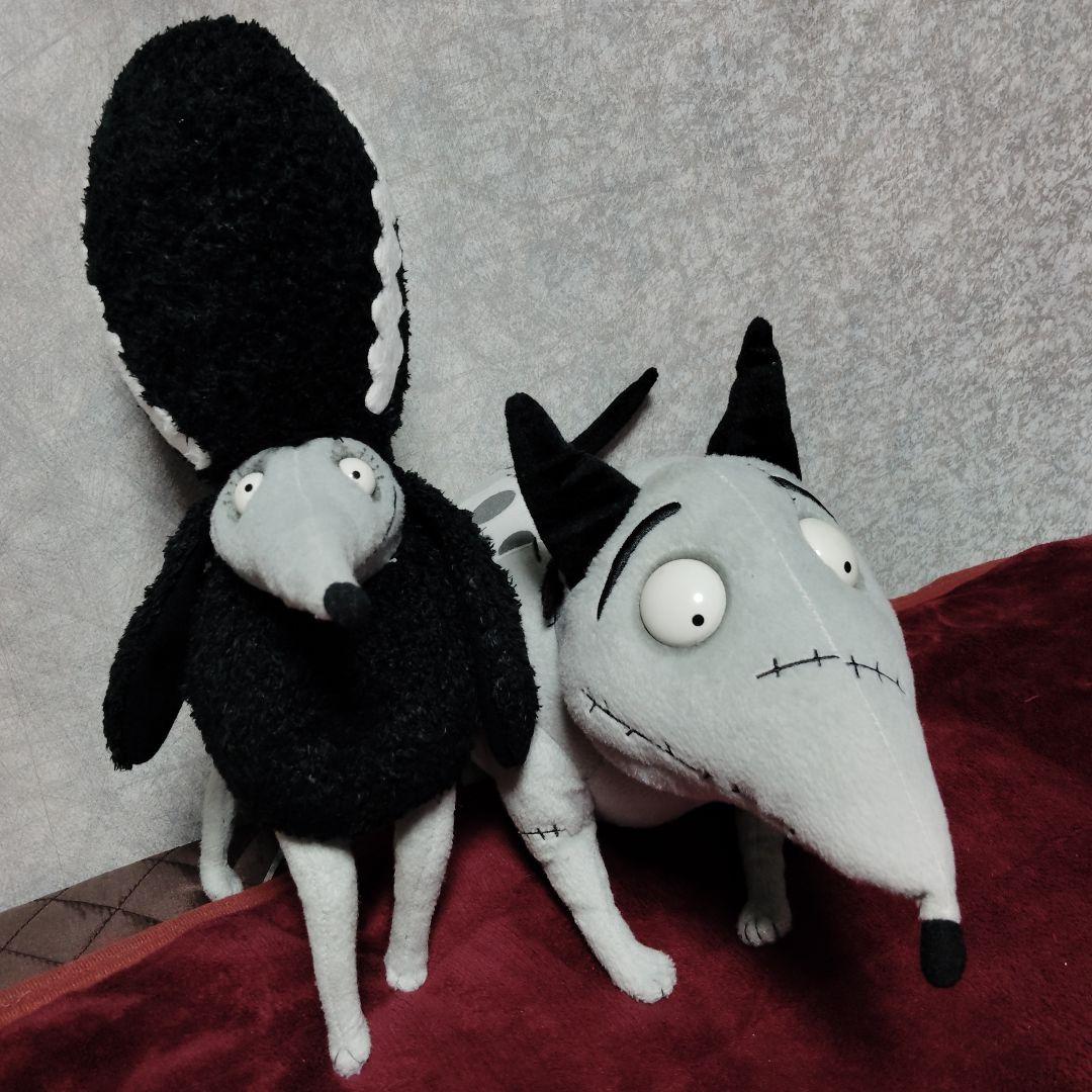 フランケンウィニーぬいぐるみ 2体セット 非売品 新品 フランケンウィニー スパーキー フック付き ぬいぐるみ