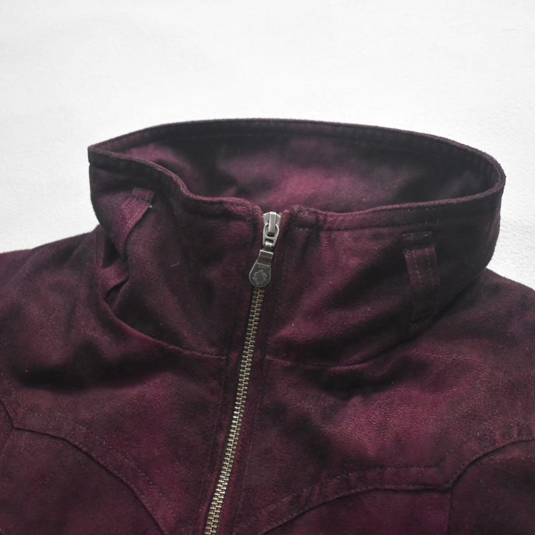 00s TORNADO MART grunge suede fur jacket - メルカリ