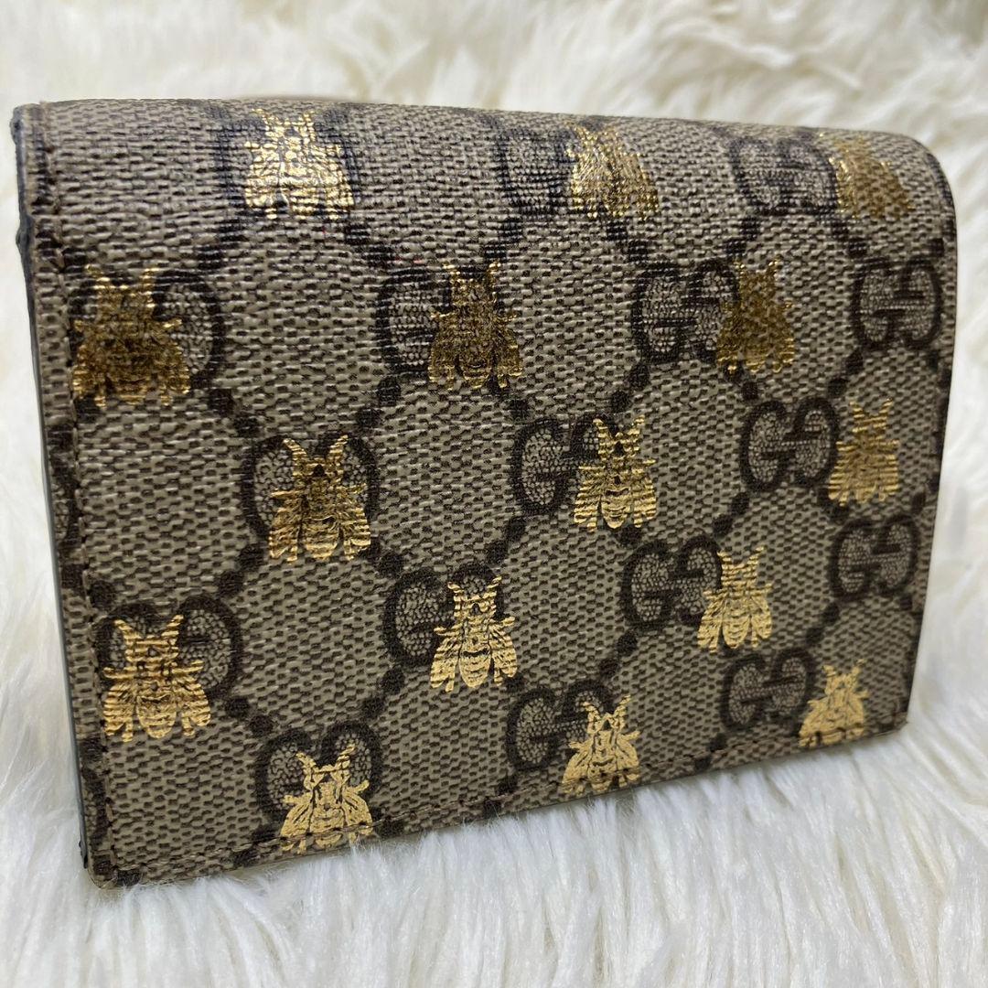 ✨新品未使用✨GUCCI ミニ財布蜂GG柄GGラインインターロッキング