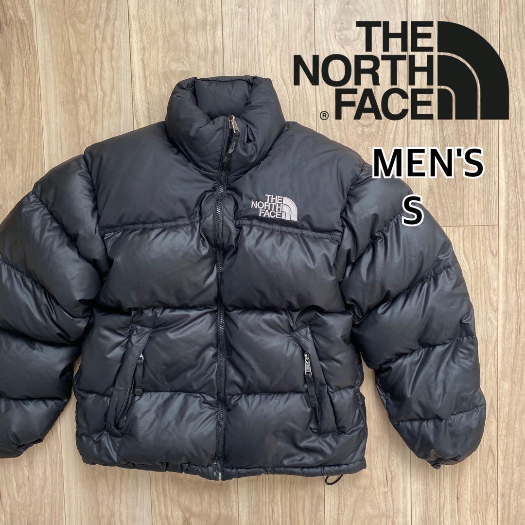 美品 ノースフェイス メンズ ヌプシダウンジャケット 700フィル 黒 S