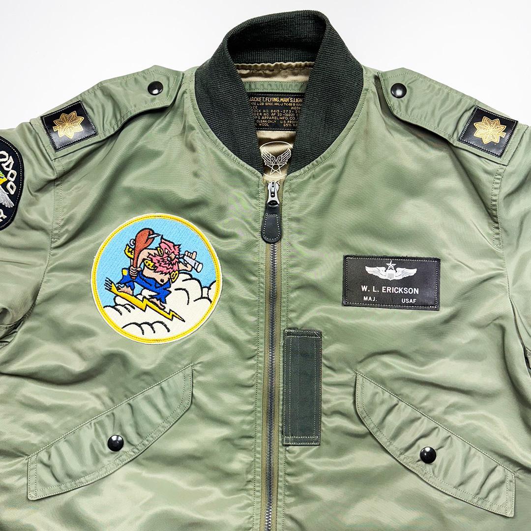 実名復刻】L-2B バズリクソンズ フライトジャケット M パッチ東洋MA-1
