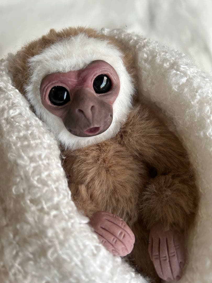 きらら☆ハンドメイドのお猿さん✨アートドール 猿の土鈴。三猿。 | iichi 日々の暮らしを心地よくするハンドメイドや