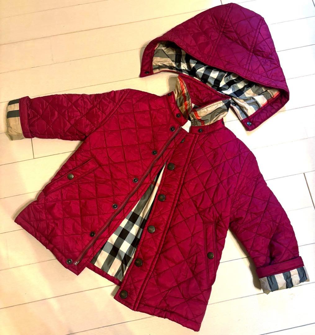 BURBERRY 中綿キルティングアウター 2Y/92cm BURBERRY（バーバリー） メンズ アウター キルティング コート 冬