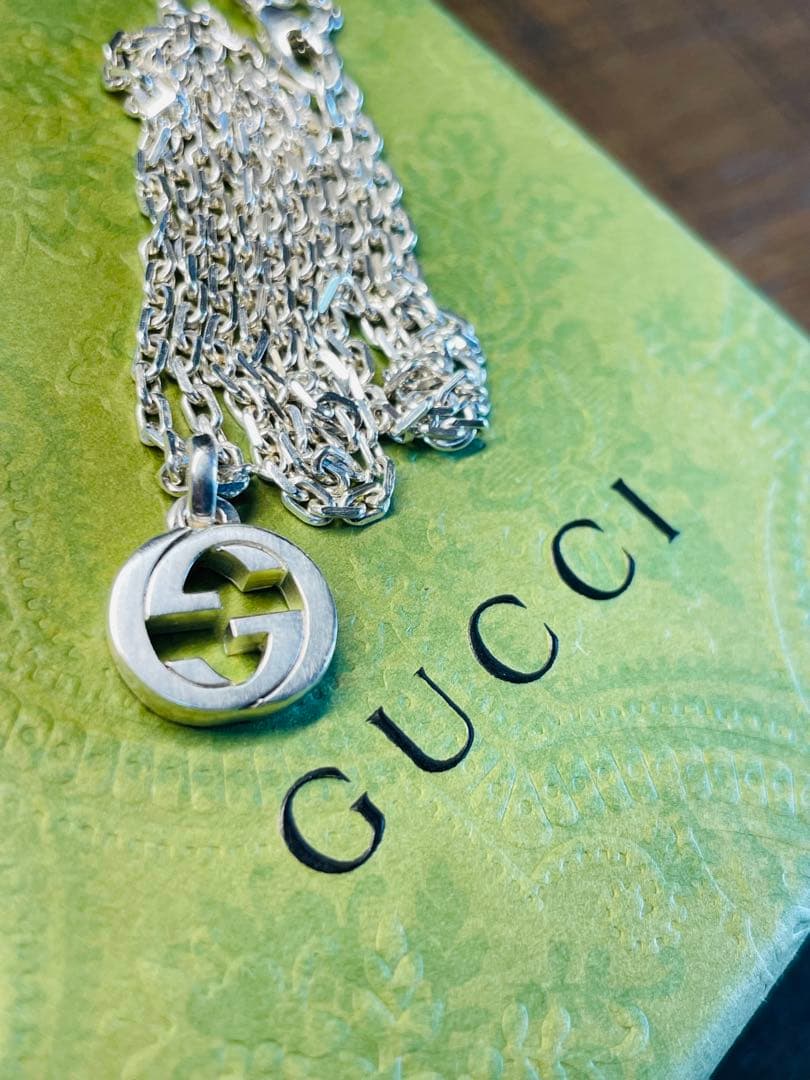 【星野源プロフ推奨】 美品✨GUCCI インターロッキングネックレス