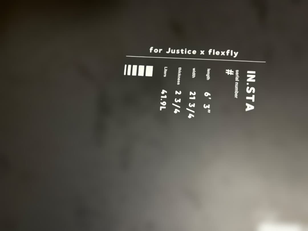 ジャスティスサーフボード　INSTA 6.3ft