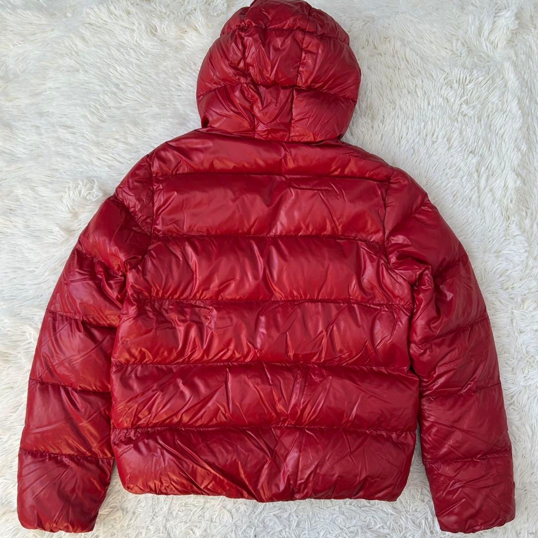 極美品/L】デュベティカ ダウンジャケット ジップジャケット 赤 肉厚
