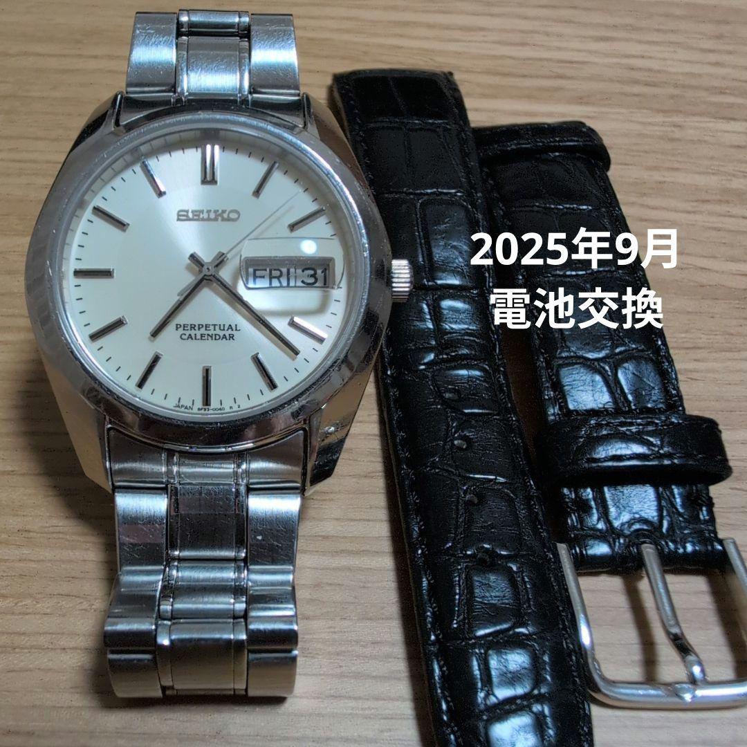 稼働 SEIKO セイコースピリットSBQL001 パーペチュアルカレンダー