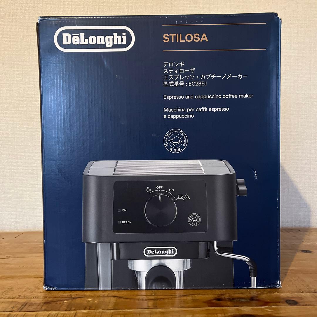 デロンギ　スティローザ　エスプレッソ・カプチーノメーカー　EC235J-BK デロンギ スティローザ エスプレッソ・カプチーノメーカー (EC235J-BK