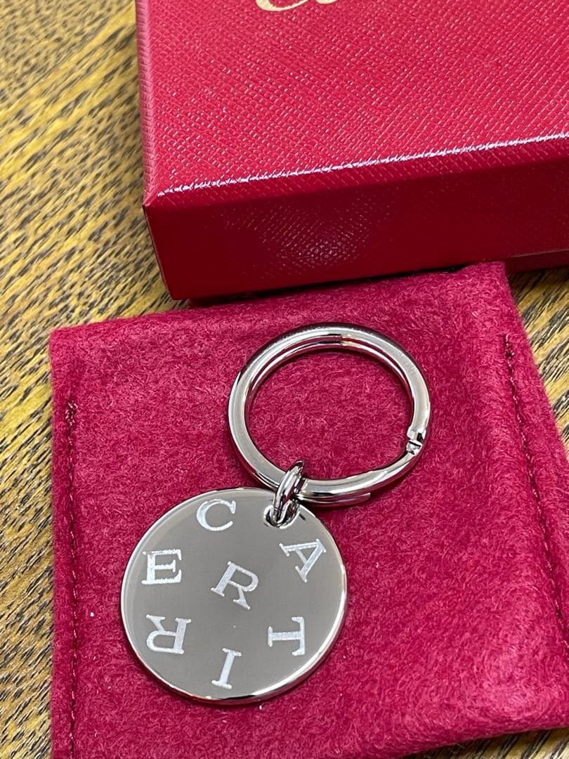 美品 カルティエ【Cartier】キーリング 楽天市場】カルティエ Cartier ドゥーブルC 回転式 キーリング