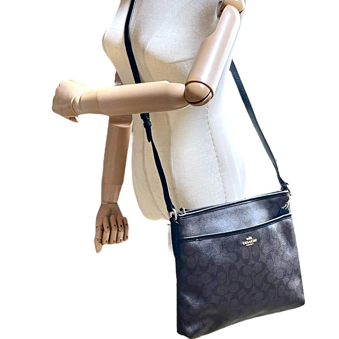 COACH コーチ シグネチャー ショルダーバッグ 斜め掛け 34938 PVC