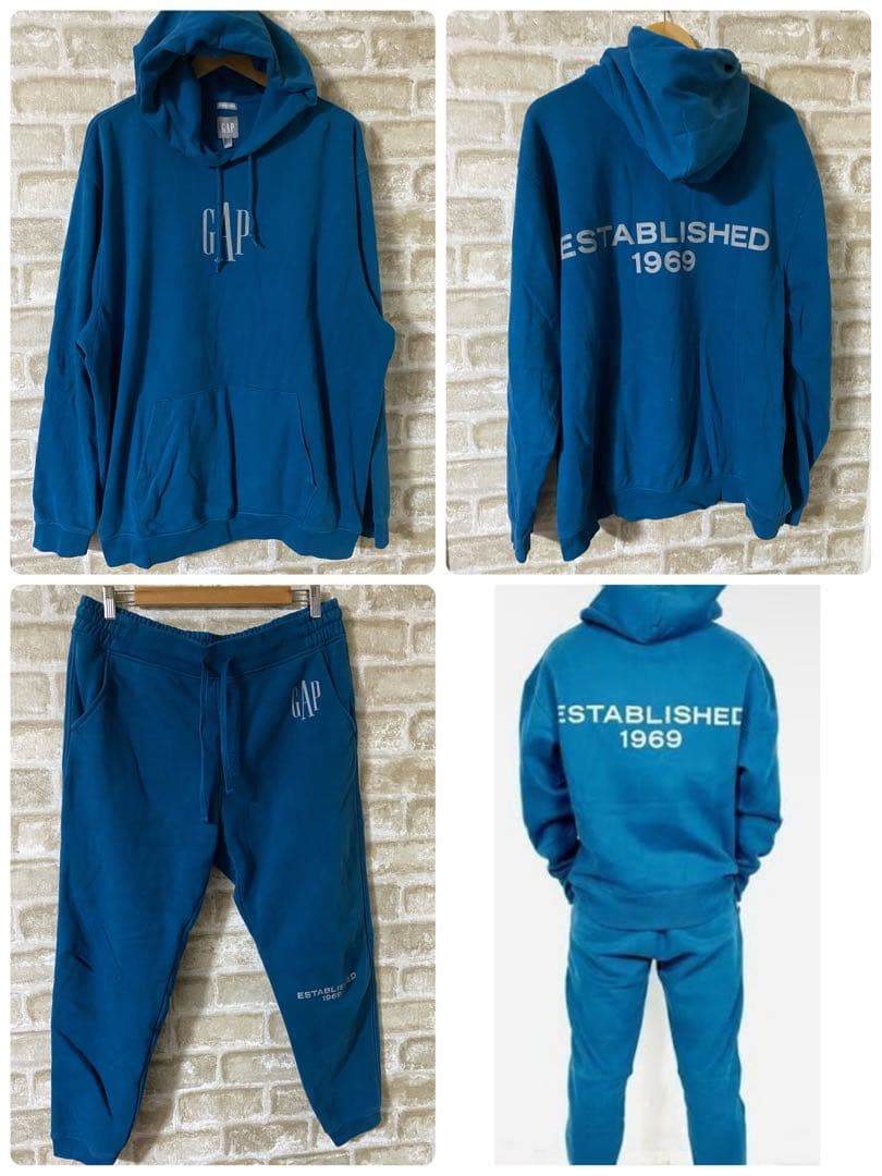 専用 GAP メンズXL セットアップ 上下 リフレクター ESTABLISH - メルカリ