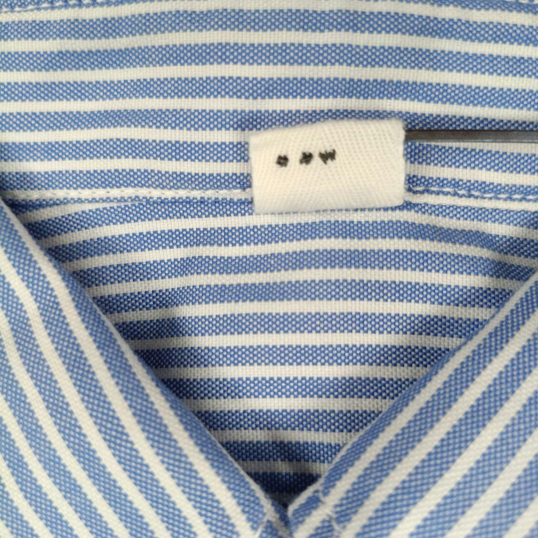 極美品✨45R現行 薄オックスの908ローファーシャツ 3 ブルー 近年モデル