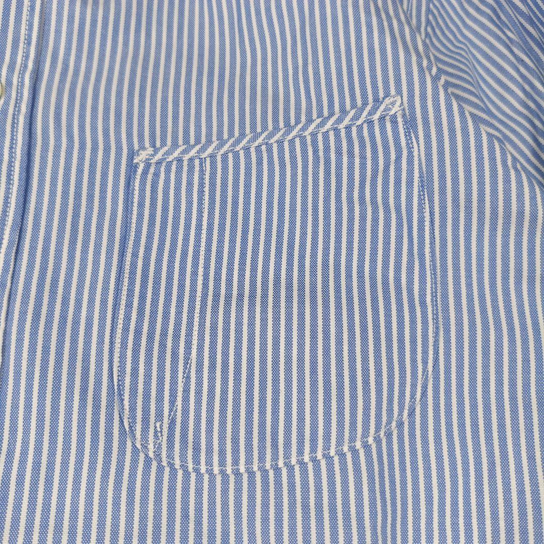 極美品✨45R現行 薄オックスの908ローファーシャツ 3 ブルー 近年モデル