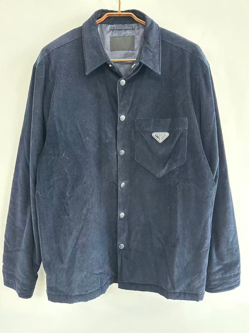 超美品　PRADA ネイビー コーデュロイ ジャケット 中古・古着通販】PRADA (プラダ) コーデュロイ ブルゾンジャケット