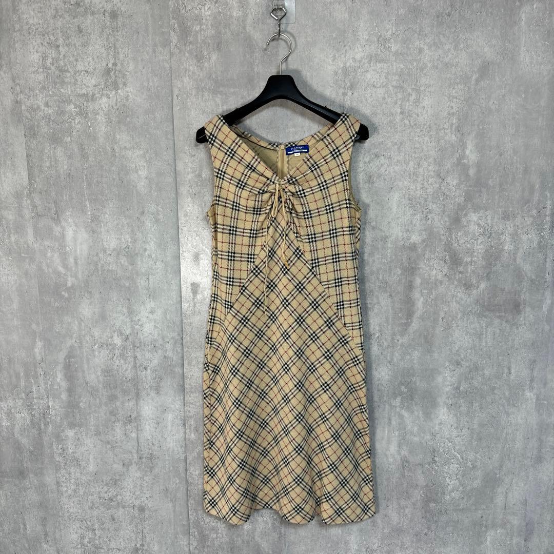 BURBERRY BLUE LABEL ノバチェック ノースリーブワンピース M BURBERRY BLUE LABEL（バーバリーブルーレーベル） ノースリーブ